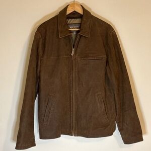 Wilson’s Rustic Brown Leather Bomber Jacket